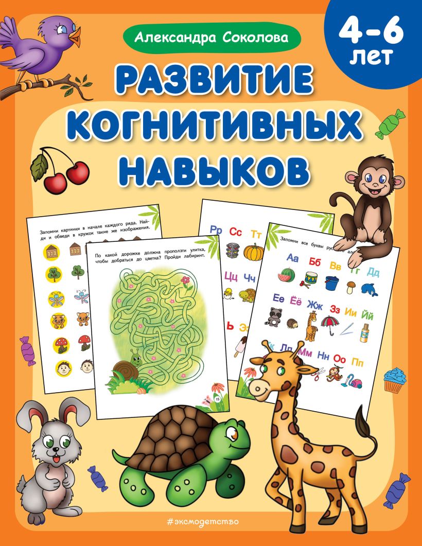 Развитие когнитивных навыков 4-6 лет Пособие Соколова АА 0+