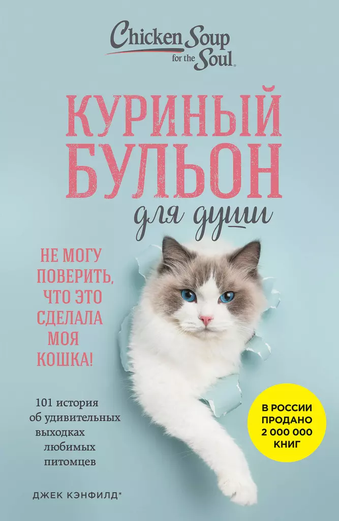 Куриный бульон для души. Не могу поверить, что это сделала моя кошка! 101 история об удивительных выходках любимых питомцев! Книга Кэнфилд Джек 16+