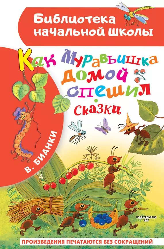 Как Муравьишка домой спешил Сказки Книга Бианки Виталий 0+