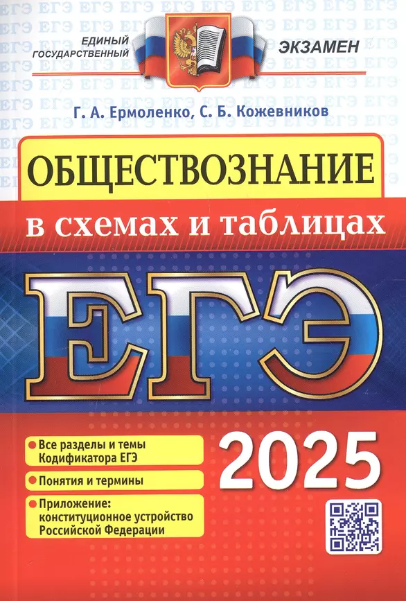 ЕГЭ 2025 Обществознание в схемах и таблицах Пособие Ермоленко ГА