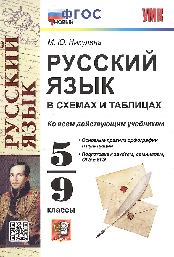 Русский язык В схемах и таблицах 5-9 класс Учебное пособие Никулина МЮ