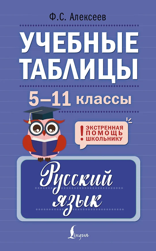 Учебные таблицы Русский язык 5-11 классы Книга Алексеев Ф 6+