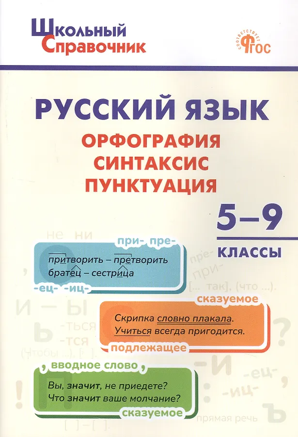 Русский язык Орфография синтаксис пунктуация 5-9 кл Справочник Леонова НЕ