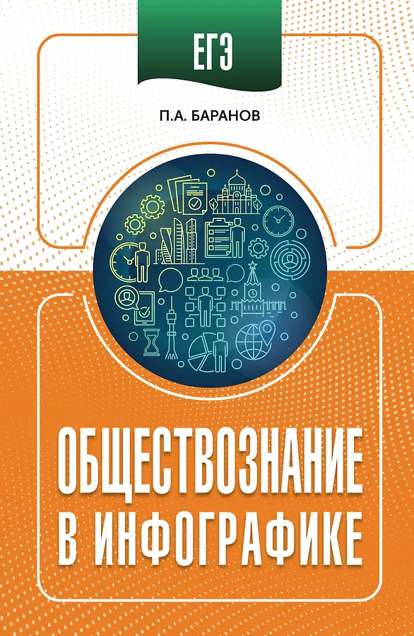 ЕГЭ Обществознание в инфографике Пособие Баранов ПА 16+