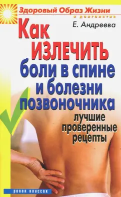 Как излечить боли в спине и болезни позвоночника Лучшие проверенные рецепты Книга Андреева Екатерина 16+