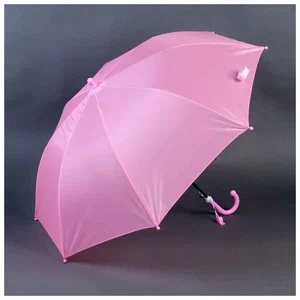 Зонт детский полуавтоматический диаметр 90см светло розовый 9216956