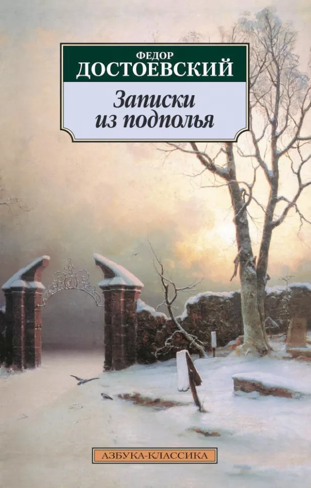 Записки из подполья Книга Достоевский 16+