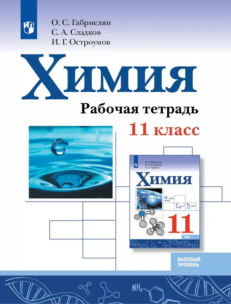 Химия 11 класс Базовый уровень Рабочая тетрадь Габриелян ОС Сладков СА Остроумов ИГ