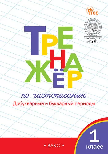 Чистописание Тренажер Добукварный и букварный периоды 1 класс Учебное пособие Жиренко ОЕ