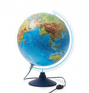 Глобус Земли Globen Классик Евро физико политический рельефный с подсветкой 320мм Ке013200233 6+