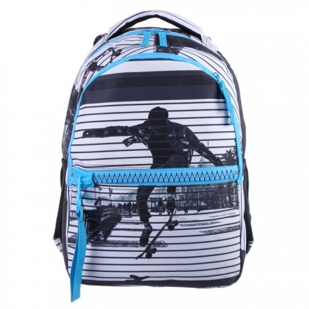 Рюкзак школьный deVente Big Zip Skate 40*29*19см 2 отделения 7032082