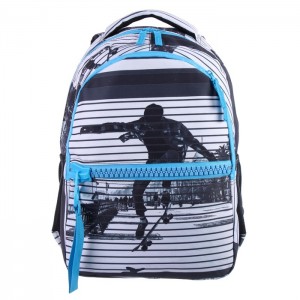 Рюкзак школьный deVente Big Zip Skate 40*29*19см 2 отделения 7032082