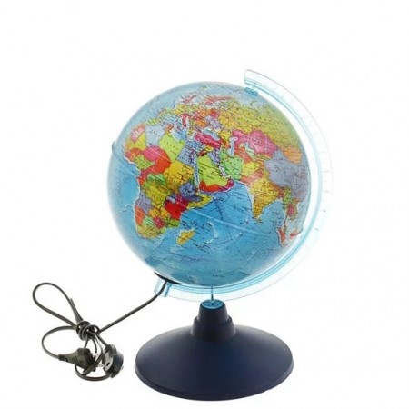 Глобус Земли политический с подсветкой Классик Евро 210мм Ke012100180 6+