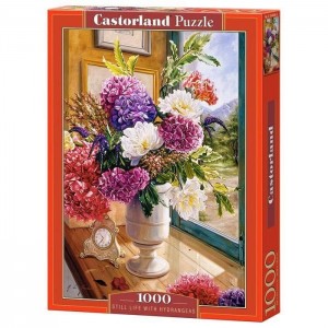 Пазл Castorland Puzzle Натюрморт с гортензиями 1000 деталей 68х47см С-104444 3+