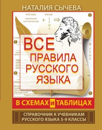 Все правила Русского языка в схемах и таблицах Справочник к уч 5 9 кл Пособие Сычева НВ 6+