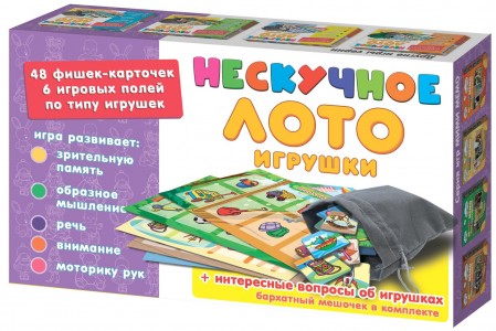 Настольная игра Нескучные игры Нескучное лото Игрушки 8117 3+