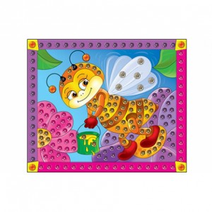Набор для творчества Рыжий кот Мозаика из пайеток Пчелка А4 М-4350 3+