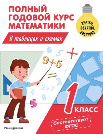 Математика Полный курс математики в таблицах и схемах 1 класс Уч пособие Иванова МА 0+