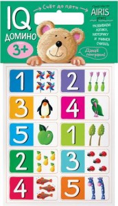Дидактический набор IQ Домино Счет до пяти 3+