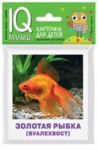 Карточки для детей IQ малыш Аквариумные рыбы Нагдлядное  пособие Малунова МВ 0+