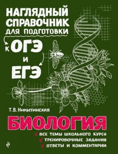 Биология Наглядный справочник для подготовки к ОГЭ и ЕГЭ Пособие Никитинская ТВ 6+
