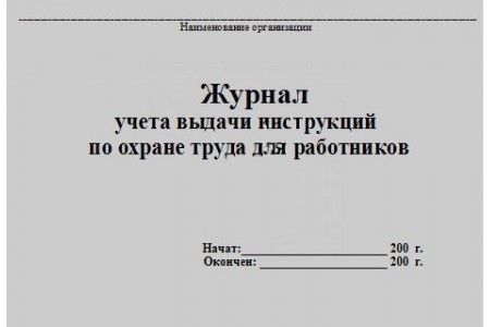 Журнал учета выдачи инструкций по охране труда Лепещенко АА