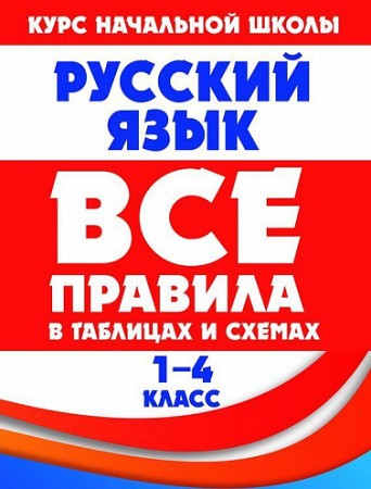 Русский язык Все правила в таблицах и схемах 1-4 класс Пособие Жуковина ЕА 6+