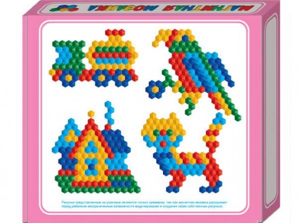 Мозаика магнитная шестигранная 20/5цв/150шт 00960 3+