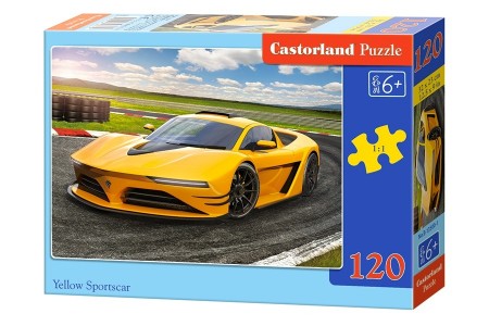 Пазл Castorland Puzzle Желтый спорткар 120 деталей 32х23см В-13500 6+